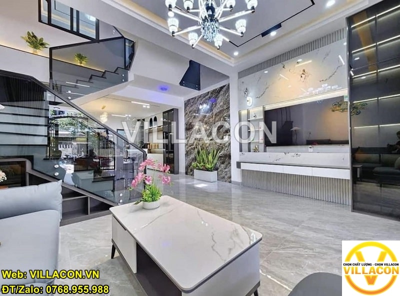 Nhà Phố Hiện Đại 5m x 20m 2 Tầng Đẹp | Uy Tín Số 1 |VILLACON 3 nhà phố hiện đại 5m x 20m