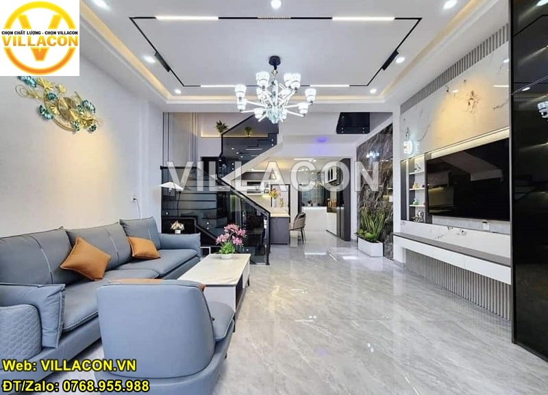 Nhà Phố Hiện Đại 5m x 20m 2 Tầng Đẹp | Uy Tín Số 1 |VILLACON 4 nhà phố hiện đại 5m x 20m