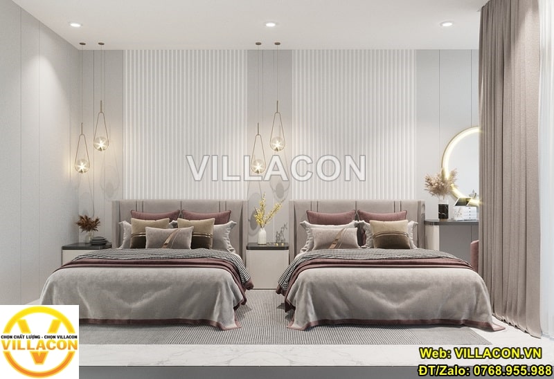 Căn hộ 2 phòng ngủ | Thiết kế nội thất chung cư | VILLACON 6 Căn hộ 2 phòng ngủ