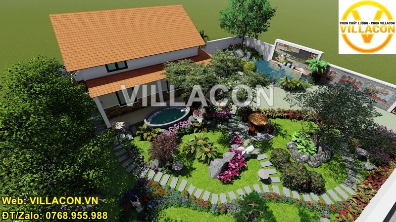Nhà vườn đẹp nhất hiện đại | Công Ty Uy Tín Số 1 | VILLACON 6 nhà vườn đẹp