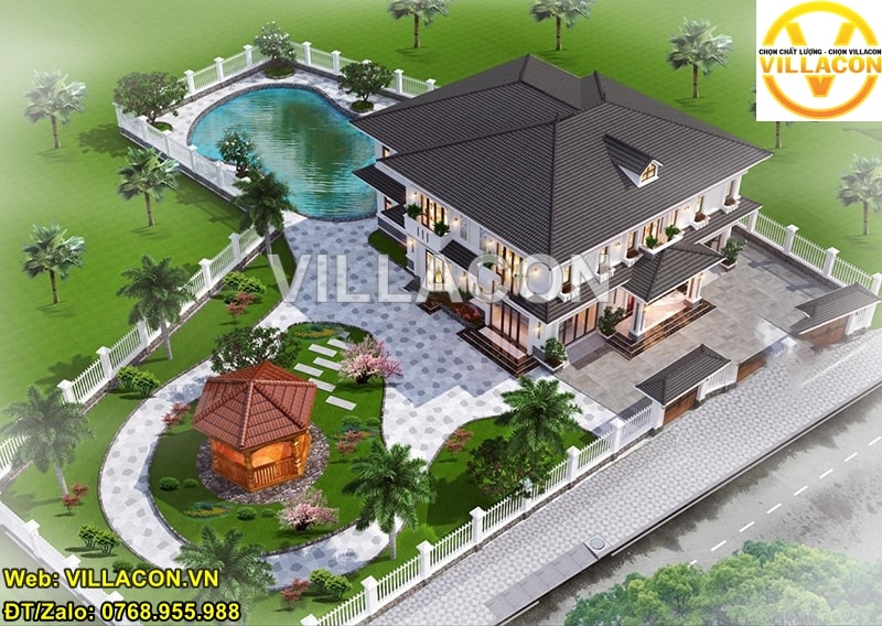 Nhà vườn đẹp nhất hiện đại | Công Ty Uy Tín Số 1 | VILLACON 2 nhà vườn đẹp