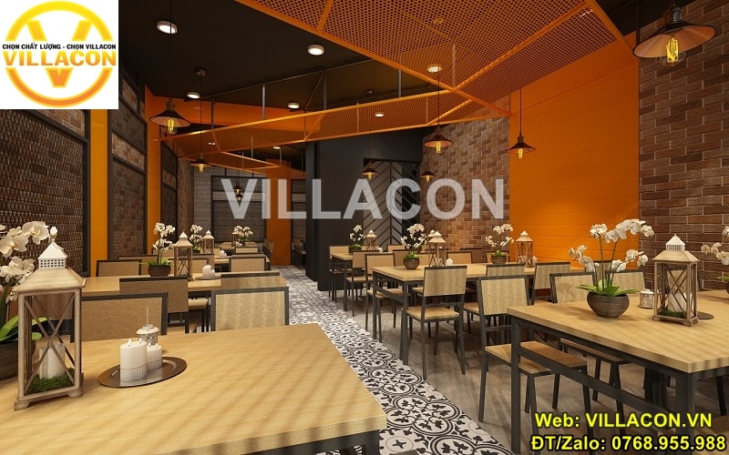 Thi công nội thất nhà hàng quán cafe giá rẻ tại TP.HCM 2024 3 Thi công nội thất nhà hàng