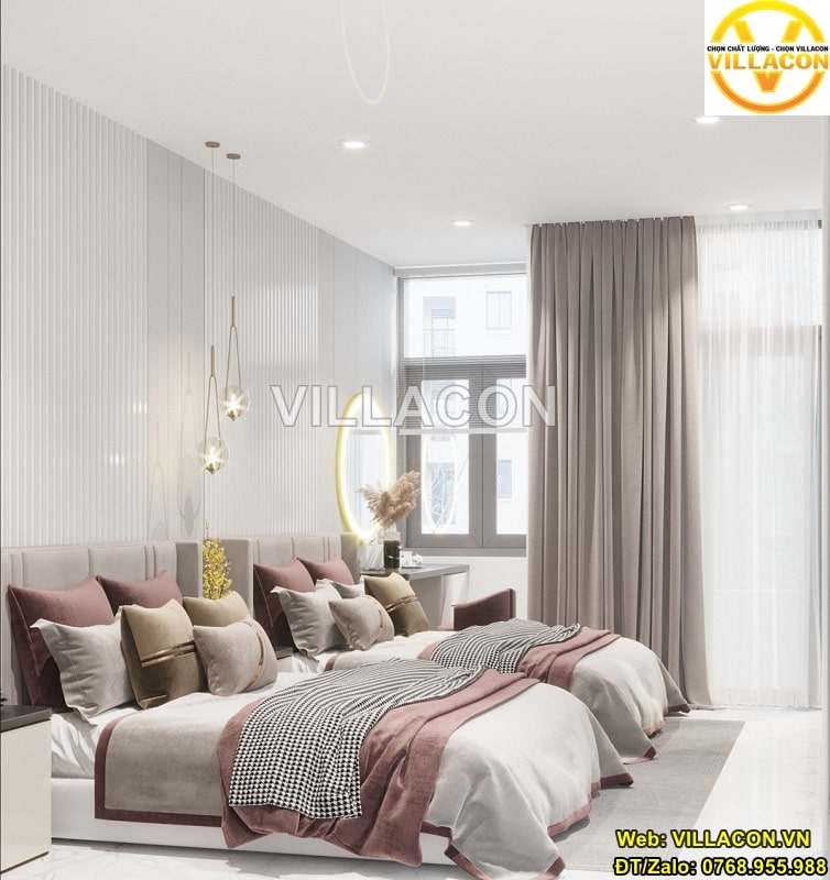 Thiết kế nội thất chung cư 2 phòng ngủ đẹp | VILLACON 6 Thiết kế nội thất chung cư 2 phòng ngủ
