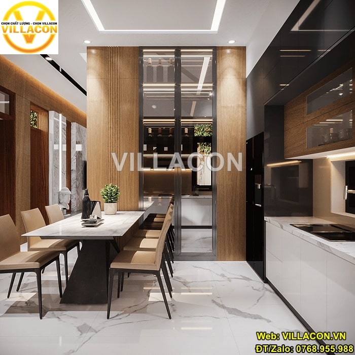 Thiết kế nội thất chung cư 2 phòng ngủ đẹp | VILLACON 3 Thiết kế nội thất chung cư 2 phòng ngủ