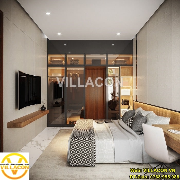 Thiết kế nội thất chung cư 2 phòng ngủ đẹp | VILLACON 4 Thiết kế nội thất chung cư 2 phòng ngủ