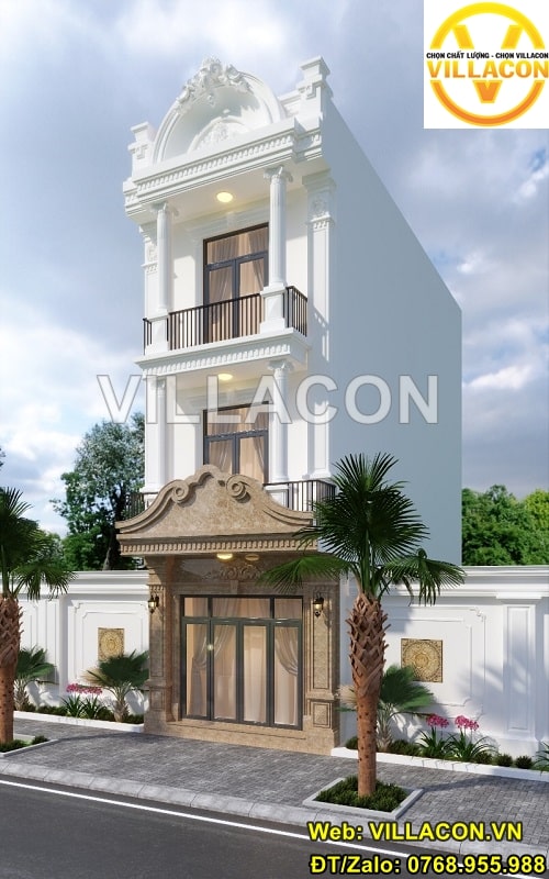 Nhà Đẹp Tân Cổ Điển 3 Tầng 5x20m Sang Trọng | VILLACON 1 nha dep tan co dien 1