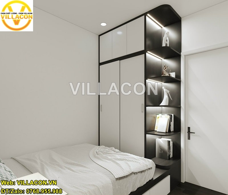 nhà ống 2 tầng 1 tum 3 phòng ngủ